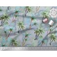 thumbnail image 2 of Soimoi Cotton Voile Fabric Check,Text & Coconut Tree Print Fabric by Yard 56 Inch Wide, 2 of 2