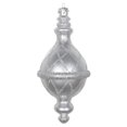 thumbnail image 1 of Vickerman MT198807D 10 Po. Ornement Candy Glitter Net Drop Argenté, 1 of 1
