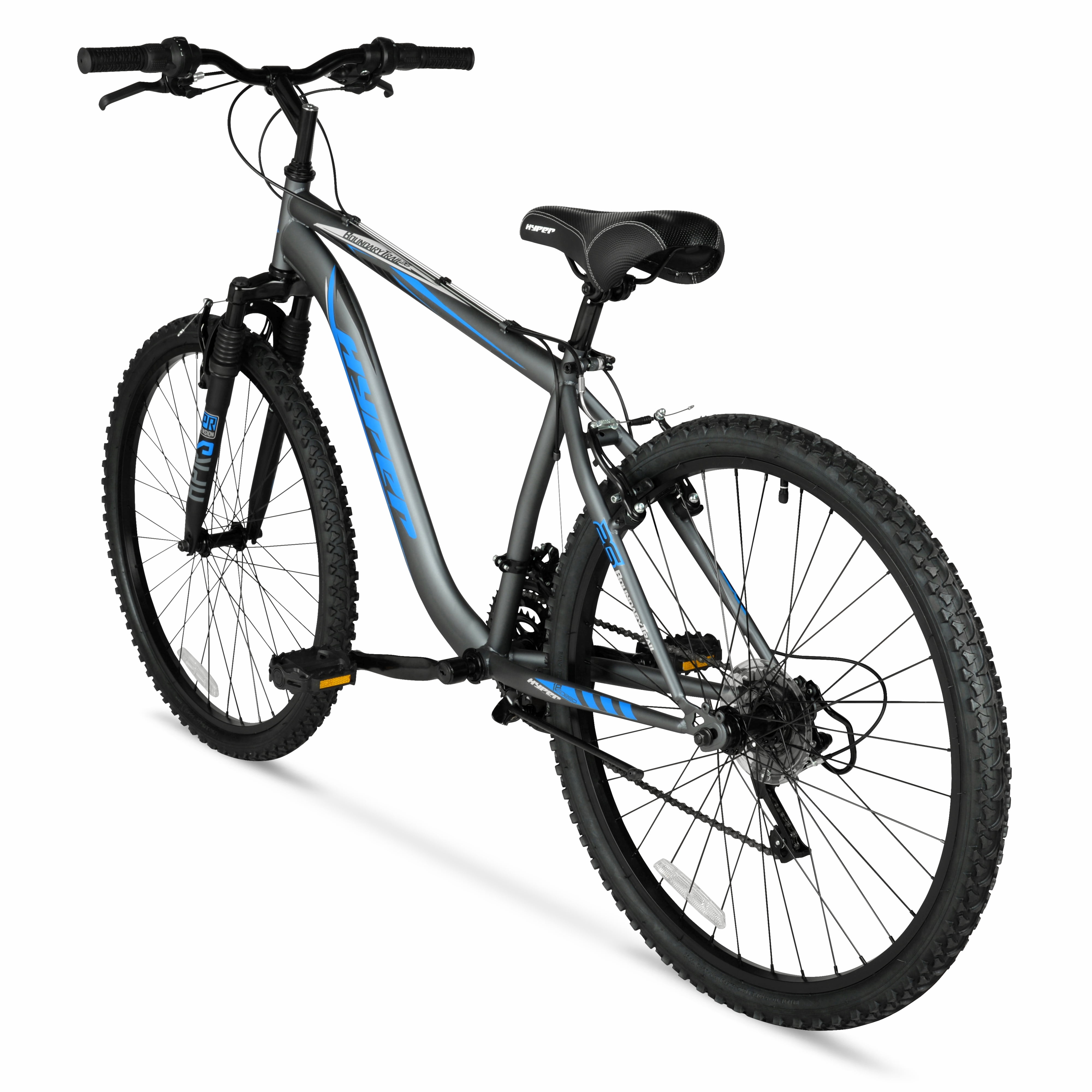 Hyper Bicycles 26” Men’s Boundary Mountain Bike, Gray
