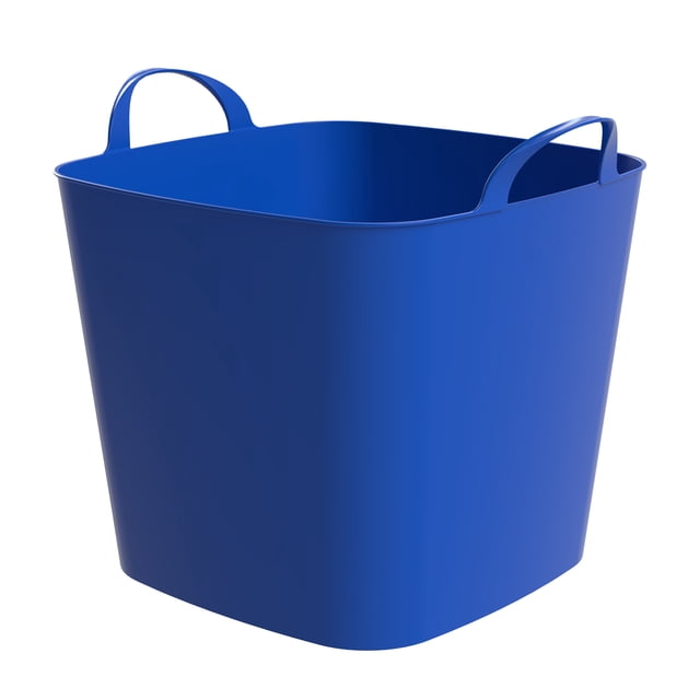 Life Story 26 Quart Flexi Tub, Versatile Storage Tote, Home Organizer, Blue