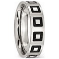 thumbnail image 4 of Bague Alliance pour Homme 6 mm en Acier Inoxydable Émaillé, Ajustement Confortable, 4 of 6