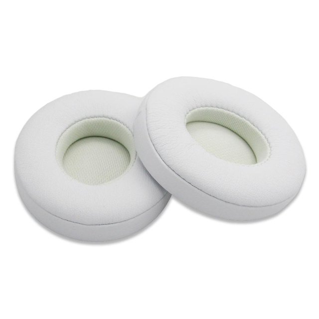 QualitChoice Coussinets d'Écouteurs Réduction de Bruit Protection Accessoires de Remplacement pour Studio Solo 2 Sans Fil Blanc 1Set