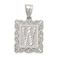 thumbnail image 1 of 925 Sterling Silver Dainty Letter W Initial Name Monogram Necklace Charm Pendant, 1 of 8