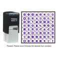 thumbnail image 4 of Printtoo Personalized Flowers Theme Icons Rubber Stamp Self Inking Stamper 24 mm-Red, 4 of 7