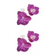 thumbnail image 2 of Decodeary 50piece Réaliste Apparence Orchidée Artificielle Têtes avec et Durable Rouge Violet 2Set, 2 of 6