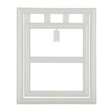 Porte pour Animaux de Compagnie, Intérieur et Extérieur 2 Pièces Conception Porte pour Chat Facile à Installer Porte pour Chiot Arrêt Automatique Porte pour Chat Fenêtre Durable et Robuste Porte pour Chat