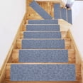 thumbnail image 1 of SSZMDLB Non-Slip Carpet Stair Treads, Self-Adhesive Stair Mats Indoor Outdoor, Embossed Polyester Step Rug for Stairs, Hallway, Entryway, Anti-Skid Staircase Pads, 1 of 6