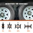 thumbnail image 3 of VEVOR H-Chock Wheel Stabilizer Trailer RV Tire Chock with Ratchet Wrench 2 PCS, 3 of 9