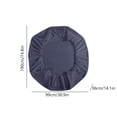thumbnail image 3 of Blue Waterproof Mattress Protector Cover Fitted Sheet Twin Size Breathable Bed Mattress Pad Cover Machine Washable Bedding Protection 74.8X14.1 Inches 0.93 Lbs, 3 of 7