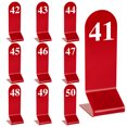 thumbnail image 2 of Aspire 10Pcs Acrylic Table Numbers, Tent Style Numbers Sign, Double Sided Table Number Card for Restaurant-Red-Number 41to50, 2 of 6