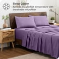 thumbnail image 2 of Bare Home Pillowcase Set - Envelope Closure - Premium 1800 Collection - Double Brushed - Ultra Soft - Queen Size, Lavender, 2 Count, 2 of 6