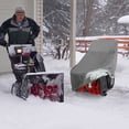 thumbnail image 4 of HOARBOEG Snow Blower Cover, Universal Fit Snow Thrower Cover, Polyester Fabric, Sun Dirt Snow Proof, With Drawstring & Windproof Buckles,Outdoor Protection Clearance Gray, 4 of 7