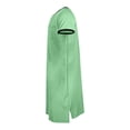 thumbnail image 4 of Chemise de Nuit Texturée en Coton pour Hommes, Robe de Nuit à Manches Courtes, Longue Robe, Blouse à Col en V, Haut de Pyjama, Coupe Ample et Décontractée, Confort, Chemise de Nuit Décontractée avec Poches, 4 of 5