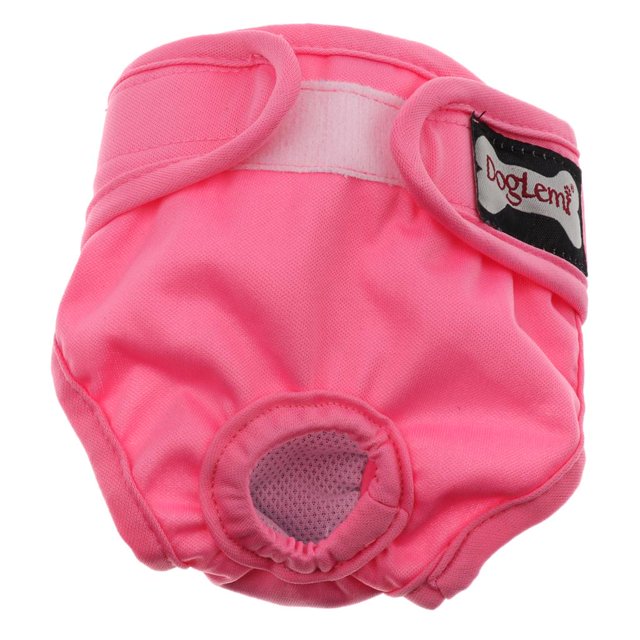 Couches pour Chien Lavables, Enveloppes pour Chien Réutilisables, Absorbant pour Toutou, Chiot, Rose, TG
