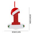 thumbnail image 2 of XZNGL Christmas Little Red Hat Letter Pendant DIY Writable Name 26 Letter Pendant 5PCS, 2 of 8