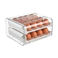 thumbnail image 4 of JWshufel Stackable Plastic Fridge Organizer with Lid for Easy Storage 32 Slot Egg Holder Clear Organizer Bins Long Lasting Design for Efficient Refrigerator Organization and Space Saving, 4 of 7