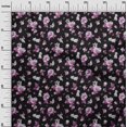 thumbnail image 3 of oneOone Polyester Spandex Black Fabric Florals Sewing Material Print Fabric By The Yard 56 Inch Wide, 3 of 4