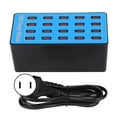thumbnail image 3 of USB Hub Charger, Smart Identification Chip Plug And Play Non Slip Flame Retardant USB Charger Station DC5V 20A 100W  For Home US Plug,EU Plug,UK Plug,AU Plug, 3 of 8