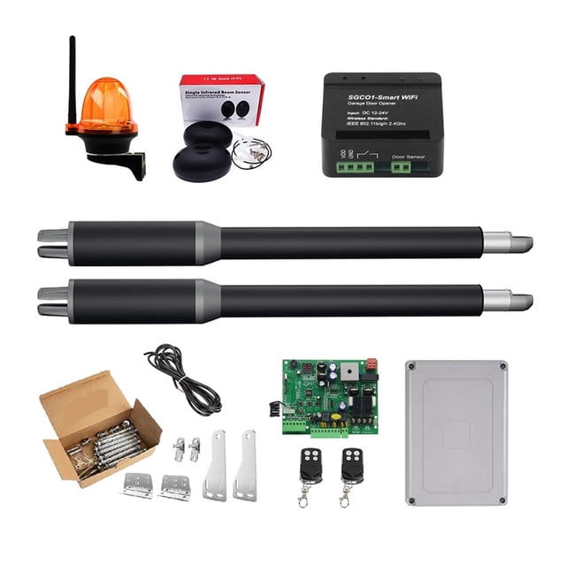 Door Opener Linear Actuator DC Worm ar Automatic Swing Door Opener Electric Tube, Light, Button, GSM Operator ,Free Your Hands