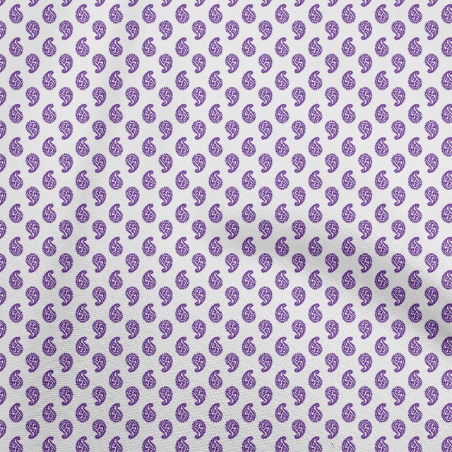 oneOone Viscose Chiffon Purple Fabric Block Sewing Craft Projects Fabric Prints By Yard 42 Inch Wide