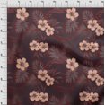 thumbnail image 4 of oneOone Rayon Maroon Fabric Tropical Flower Craft Projects Decor Fabric Printed By The Yard 56 Inch Wide, 4 of 4