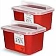 thumbnail image 3 of Oakridge Products Large Sharps Container for Home Use and Professional 1 Gallon (2-Pack), Biohazard Needle and Syringe Disposal, Pop Up Lid, CDC Certified, 3 of 4