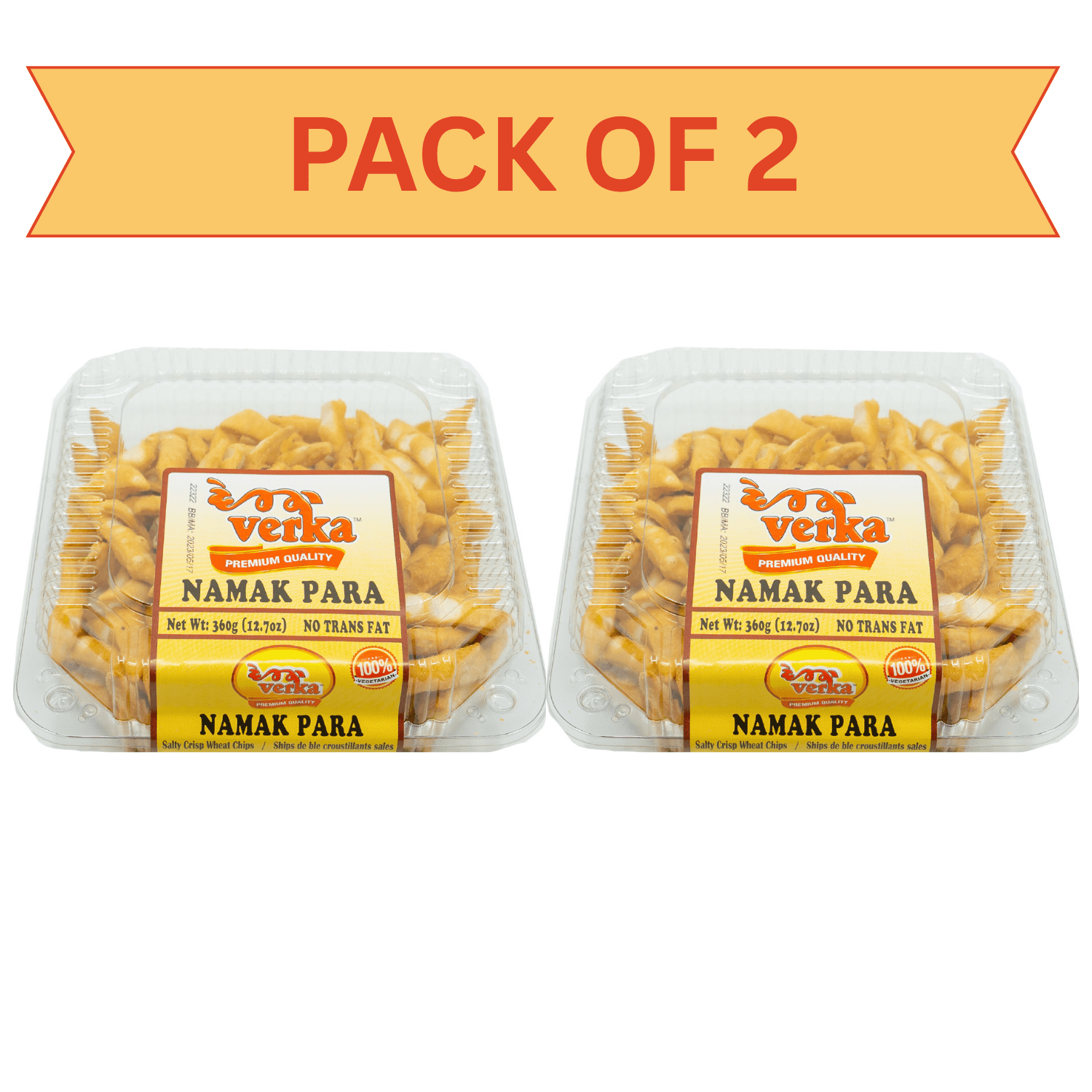 Verka Namak Para, 360g, Pack of 2, Crunchy, Crispy Indian Snack