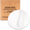 thumbnail image 1 of 200 Pcs Feuilles de Papier Parchemin pour Cuisson Rondes 10 Pouces, Moules à Gâteau Ronds Doublures en Papier Parchemin, Cercles de Papier Parchemin Antiadhésifs pour Cuisson, Moule à Cuisson pour Friteuse à Air Chaud Cuisson à la Vapeur Coupe à Pain Gâteau (Blanc-10), 1 of 7