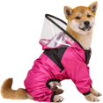 thumbnail image 3 of MesaSe Vêtements pour Animaux Chien Imperméable Quatre Saisons Manteau de Pluie Vêtements à Quatre Pattes Vêtements Imperméables en PU Transparent, 3 of 11