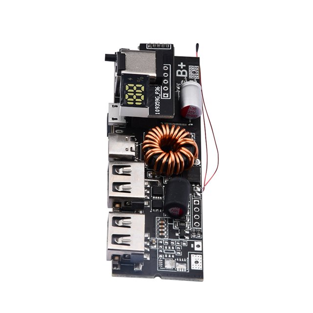PD 4S 100W Power Bank 6-Port 21700 Module de Charge Rapide Bidirectionnel pour Batterie 18650 Haute Capacité