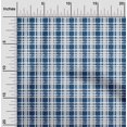 thumbnail image 1 of oneOone Georgette Viscose Fabric Check Kasuri Printed Craft Fabric BTY 42 Inch Wide, 1 of 4