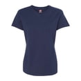 thumbnail image 1 of Hanes SL04 Womens Nano-T T-Shirt Size Large, Navy Blue, 1 of 1