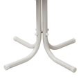 thumbnail image 4 of Crosley Furniture 19" x 22" Retro Metal Outdoor Backyard Patio Side Table, White, 4 of 5