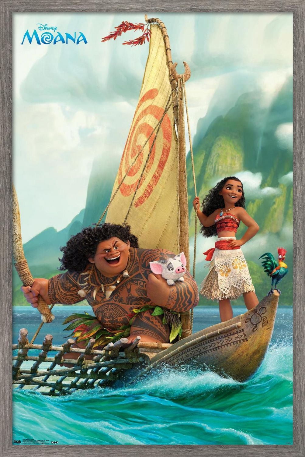 Disney Moana - Group Wall Poster, 22.375" x 34"