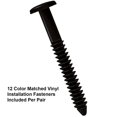 thumbnail image 2 of 15 Inch X 63 Inch Standard Raised Panel Exterior Vinyl Shutter Black (Pair), 2 of 2