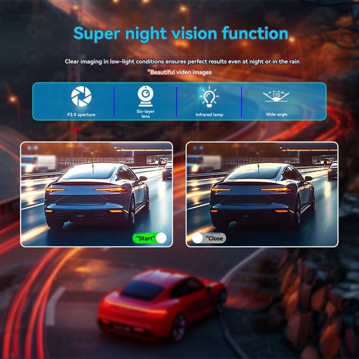 Car DVR Camera Wifi 1080P 3-Lens Inside Vehicle Dash Cam Three Way Camera Recorder Video Registrator Dashcam Camcorder