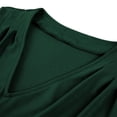 thumbnail image 4 of UPPADA Robe de Cocktail pour Femmes à Manches Longues Robe d'Invitée de Mariage Fente Latérale Jolie Robe Formelle Évasée Taille Haute Robe de Fête Robe de Bal Robe de Cocktail Liquidation en Liquidation, 4 of 7