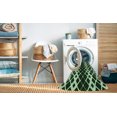 thumbnail image 2 of Ahgly Company Machine Washable Indoor Square Transitional Light Green Area Rugs, 6' Square, 2 of 7