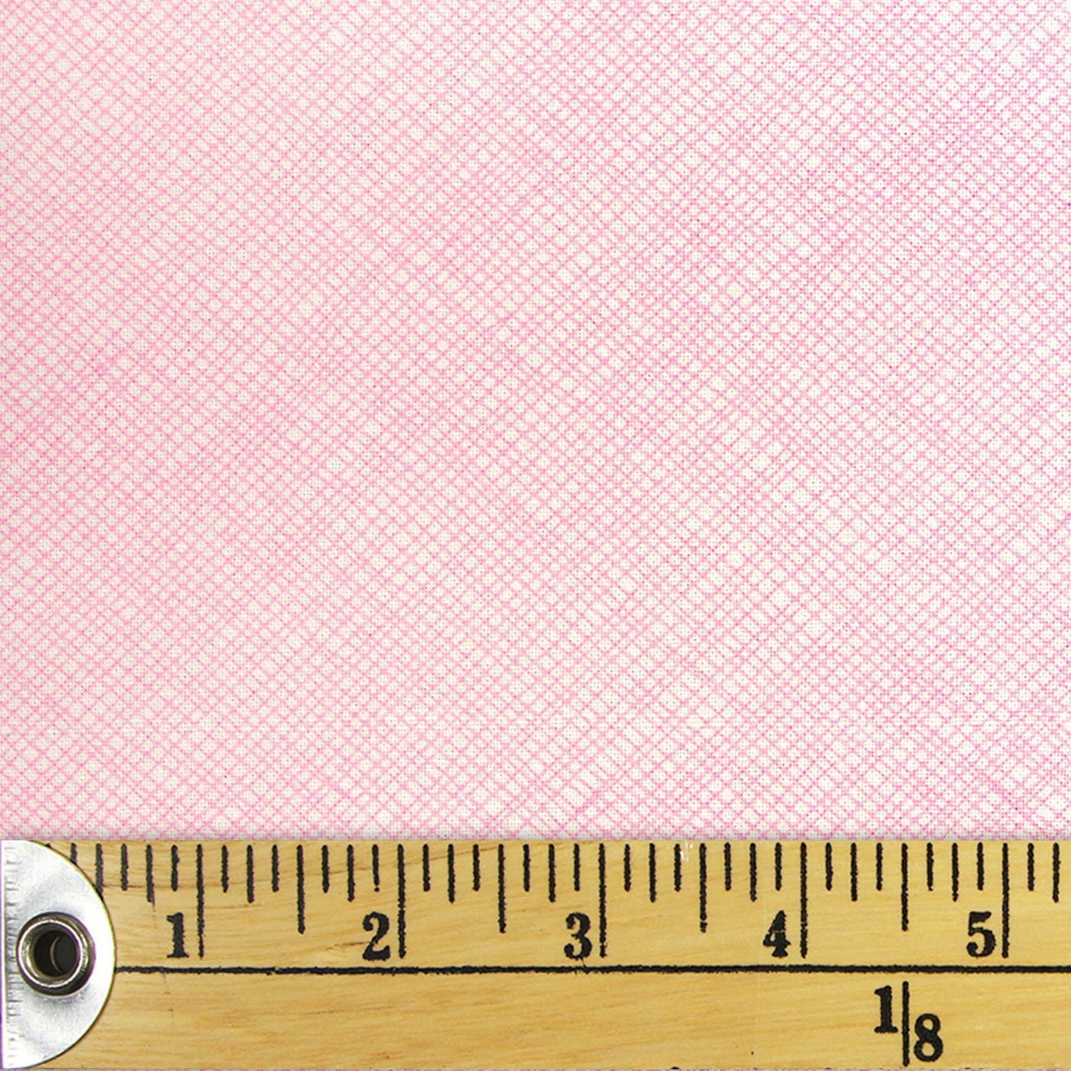 FABRIC CREATIONS blanc et rose pâle crayon hachuré coupon fat quarter 45 × 53 cm (18 × 21 po)