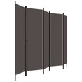 thumbnail image 2 of vidaXL Paravent à 5 Panneaux Anthracite 250x180 cm, 2 of 4