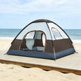 thumbnail image 4 of EGNMCR Tente de Camping et de Randonnée Automatique pour 3 à 4 Personnes, Portable, Instantanée, Imperméable, avec Sac de Rangement, Légère, Idéale pour la Randonnée, la Plage et les Pique-Niques. Toile de Polyester., 4 of 6