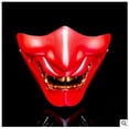 thumbnail image 2 of 1pcs Halloween Scary Half Face Mask Costume Halloween Rave Cosplay Party Half Face, 2 of 5