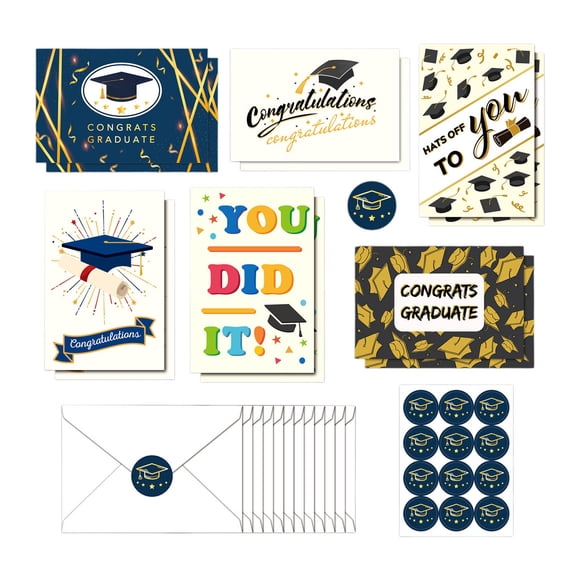 Graduation Cards 2025 12 Pack Congratulations Cards With Envelopes And Graduation Card Set For Grad Party 6