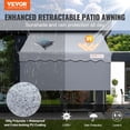 thumbnail image 2 of VEVOR Auvent Rétractable Manuel, Auvent de Patio Extérieur Rétractable de 78 Pouces Pare-Soleil Abri, Auvent de Porte et de Fenêtre de Patio Ajustable avec Rideau Pare-Soleil de 39 Pouces pour Cour Arrière, Jardin, Balcon, 2 of 9