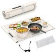 thumbnail image 1 of Costway Rollable & Portable Electric Warming Tray with Fasting Heating Timer Auto Shut-Off White, 1 of 10