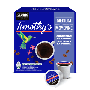Timothy’s Colombian La Vereda, Rôti moyen, Pochettes à café K-Cup
