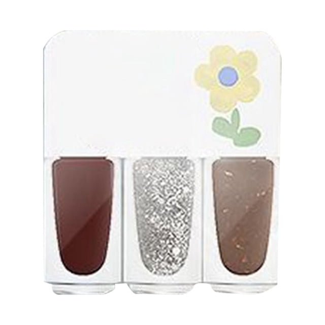 Riforla Three Color Nail Polish No Baking Quick Drying Set Durable Tearable Water Based Manicure 1ml Nail Polish