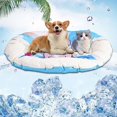 thumbnail image 1 of AMERTEER Tapis Rafraîchissant pour Chien, Tapis Auto-Refroidissant pour Petits et Moyens Chiens Chats, Tapis d'Entraînement Réutilisable Non Toxique et Activé par Pression, Pas Besoin d'Eau, Électricité Ou Réfrigération, 1 of 8