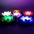 thumbnail image 2 of Floating Pool Lights for Swimming Pool Flower Lamp Led Latus Swimming Pool Garden Yard Pond Floating Blesswish Light Led Floating Pool Lights Floating Led Pool Light Pool Lights That Float, 2 of 6