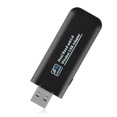 Adaptateur WIFI USB Sans Fil 1200 Mbps 802.11AC Double Bande 2.4G et 5.8G, Dongle WIFI Sans Fil pour Windows 7/8/10, XP, Mac, OS